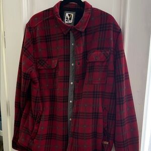 Red Plaid Men's Jacket